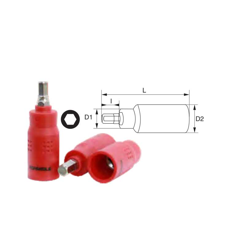 飞鹰绝缘6.5mm六角旋具套筒