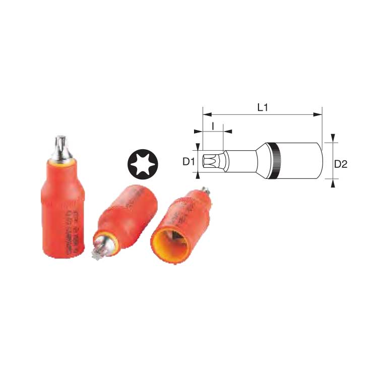 飞鹰绝缘10mm星型旋具套筒