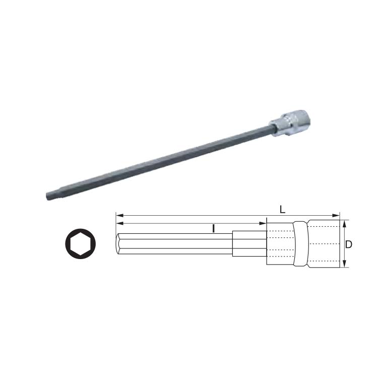 飞鹰12.5mm250L 六角旋具套筒