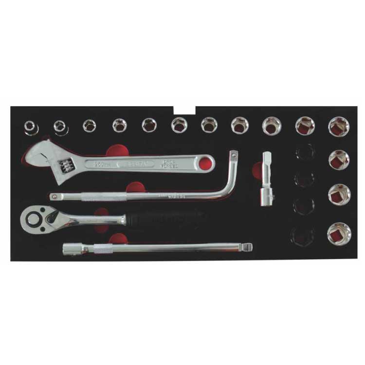 百思泰23件套筒工具托组套