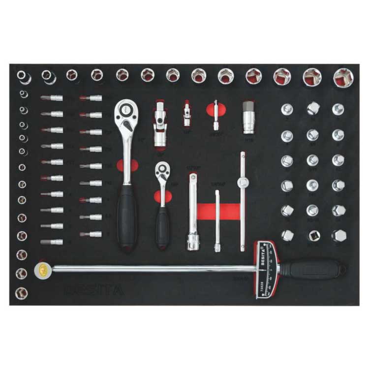 百思泰73件套筒类工具托组套