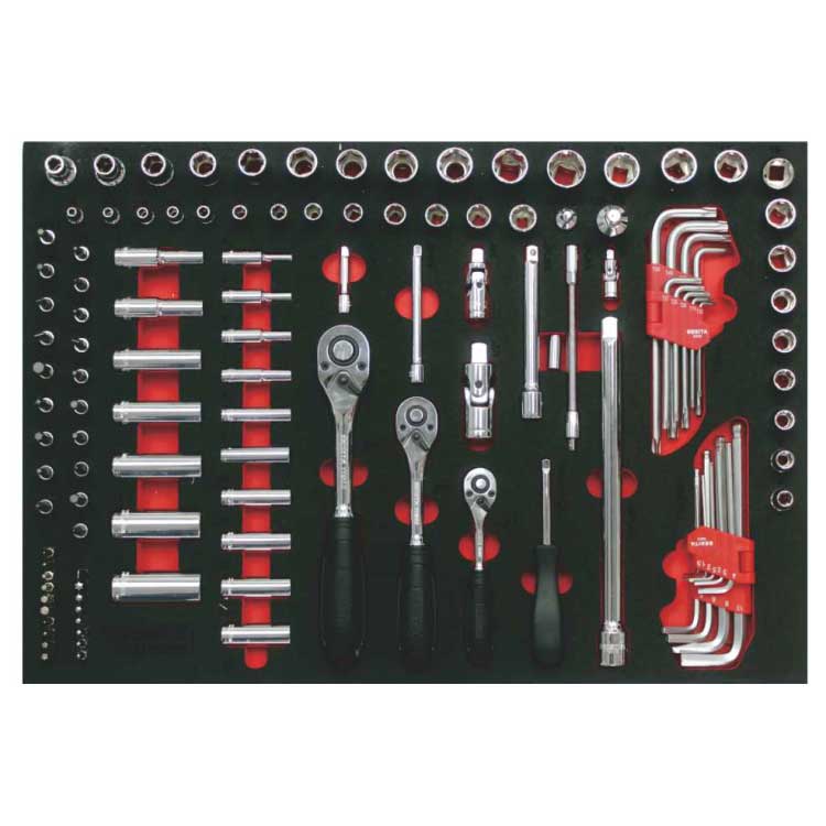 百思泰123件套筒工具托组套