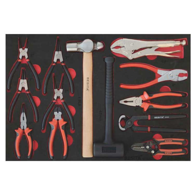 百思泰13件钳子类工具托组套