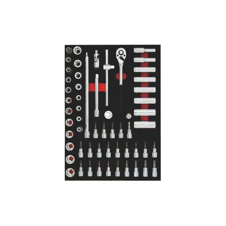 百思泰58件10mm套筒工具托组套