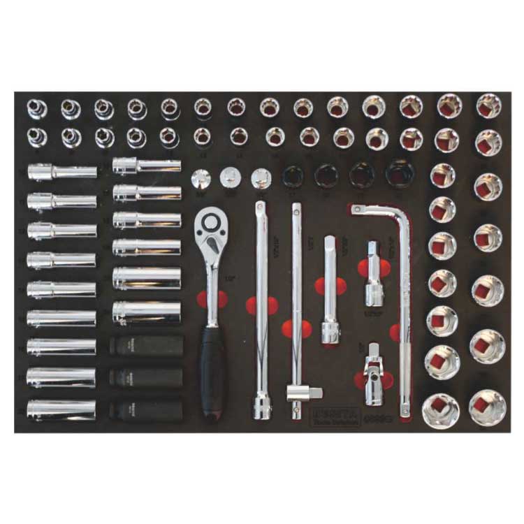 百思泰72件1 2“套筒工具托组套6699G