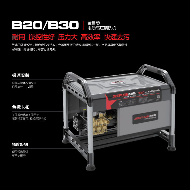 上海洁普斯商业型全自动高压洗车机B20/B30